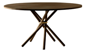 Hector Dark Oak Dining Table 140 by Eberhart Furniture