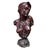 Bust of a Woman, Bronze with Amethyst For Sale - Image 4 of 4