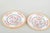 Cauldon China, England Plates, mid-20th century. Set of four faience plates with colourful orientalist floral decoration...