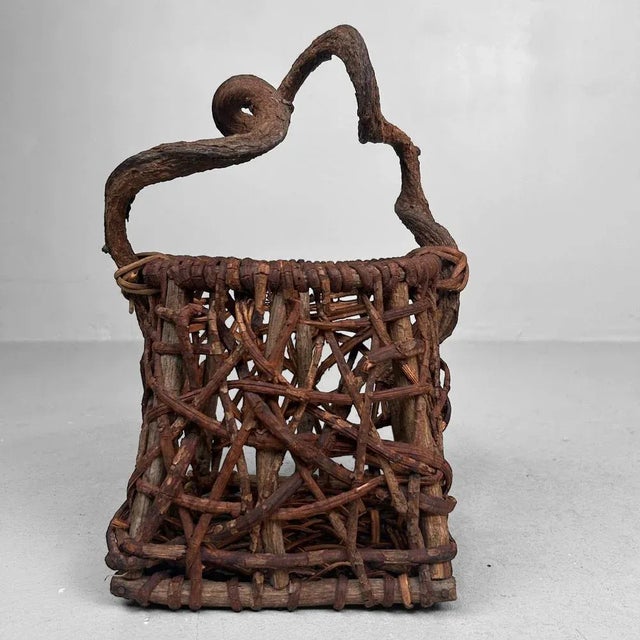 1960s Japanese Organic Hanakago Ikebana Basket, 1960s For Sale - Image 5 of 15