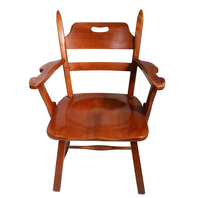 Mid 20th Century Set of Six Herman DeVries Cushman Colonial Dining Chairs With Early Metal Tag For Sale - Image 5 of 17