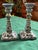 Vintage MCM Floral Hand Painted Portugal Candlesticks -Pair For Sale - Image 6 of 6