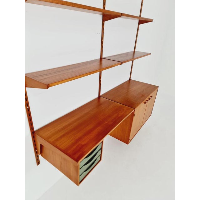 Danish Modern Modular Teak Shelving System by Kai Kristansen for Fh Möbel, Denmark, 1960s For Sale - Image 4 of 11