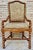 Antique Louis XIV Style Hand-Carved Armchair in Walnut and Cherry, 1890s For Sale - Image 11 of 11