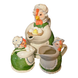 Vintage Otagiri Porcelan Tea Service - Hens and Chicks