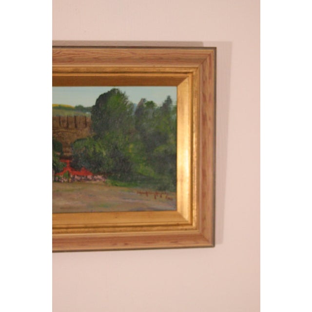 1960s Johan Hilding Hägle, Thatched Roof, 1962, Oil on Canvas, Framed For Sale - Image 5 of 18