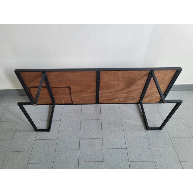 Large Mid-Century Coffee Table in Ceramic & Steel, 1950s For Sale - Image 4 of 10