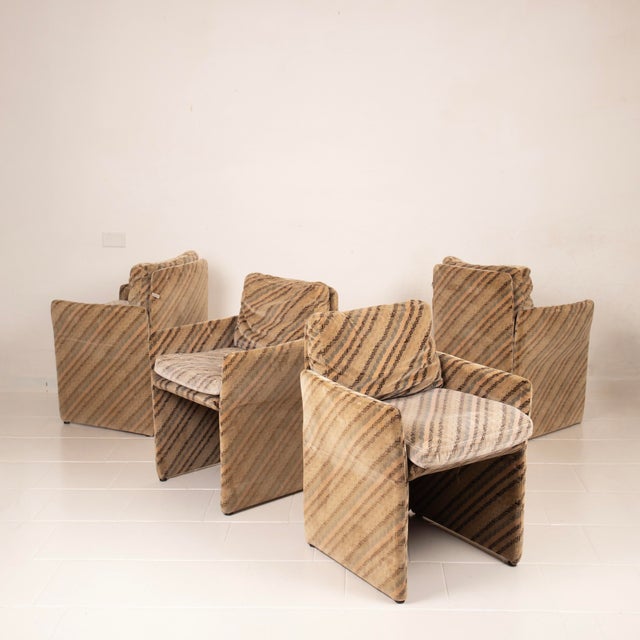 Salpol Armchairs by Angelo Mazzola and Missoni, 1980s, Set of 4 For Sale - Image 15 of 15