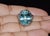 Gia Certified 16.03ct Aquamarine & Diamond 18k Gold Maple Leaf Sculptural Ring, Size 5.25 For Sale - Image 4 of 15