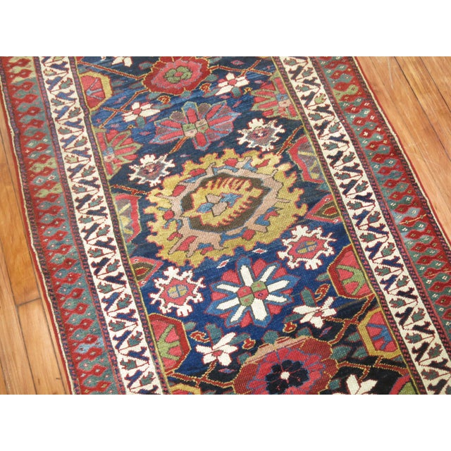 Early 20th Century Varamin Northwest Antique Persian Runner For Sale - Image 5 of 18
