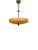 Metal Swedish Grace Ceiling Lamp in Havana Glass by Chr. Bergh & Co., 1930s For Sale - Image 7 of 16