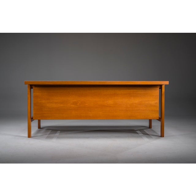 Danish Modern Executive Teak Desk by Arne Vodder for H.P. Hansen, 1960s For Sale - Image 14 of 18