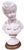 Pair Antique French Belle Epoque White Bisque Porcelain Boy & Girl Bust as Lamps For Sale - Image 4 of 9