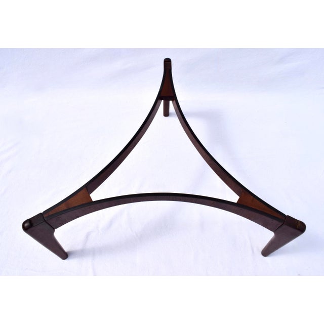 A striking coffee table designed by Sven Ellekaer and produced by Christian Linneberg, Denmark, circa 1960's. A refined...