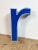 This vintage industrial blue plastic illuminated letter “ r “ was made in Italy during the 1970s and comes from an old...