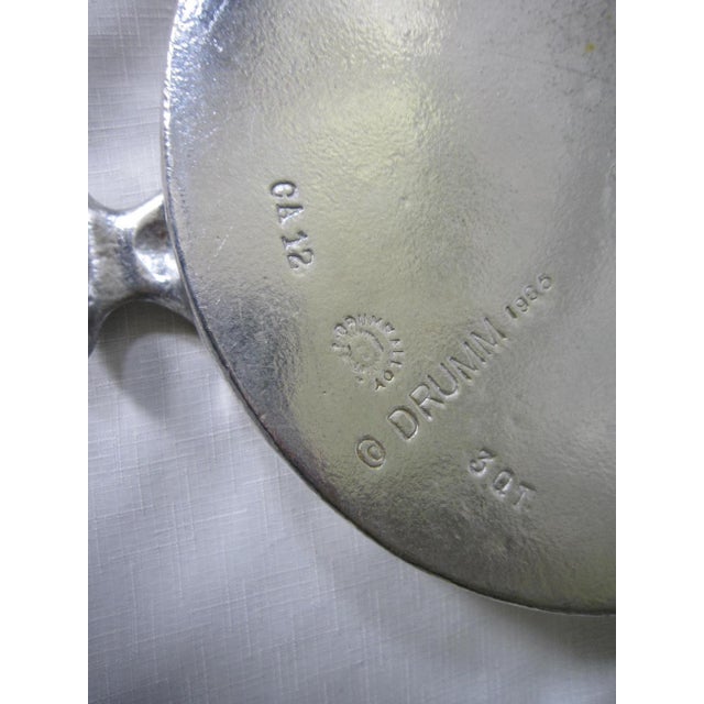 Mid-Century Modern 1960s Don Drum Cast Aluminum Cassarole For Sale - Image 3 of 5
