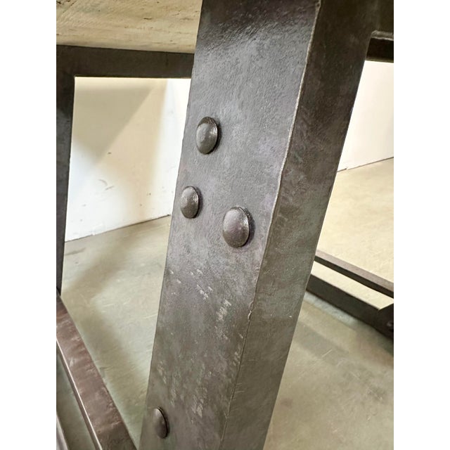 Industrial Riveted Coffee Table, 1960s For Sale - Image 15 of 18