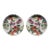 Vintage Chinese Porcelain Decorative Fruit Plate- A Pair For Sale