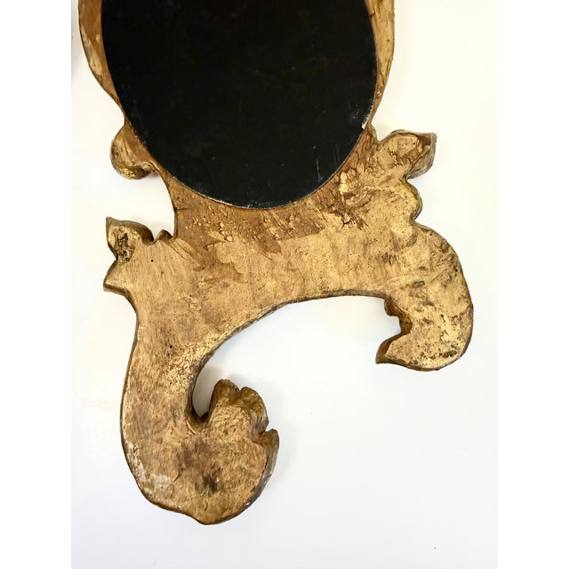 Pair of Vintage Gold Mirrors For Sale - Image 9 of 11