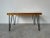 Mid Century Modern Wood Top Coffee Table W/ Iron Hairpin Legs For Sale - Image 4 of 12