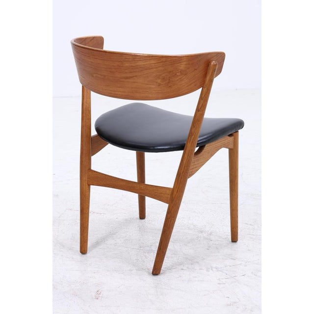 Mid-Century Danish Model 7 Chairs in Teak and Leather by Helge Sibast, Set of 4 For Sale - Image 13 of 16