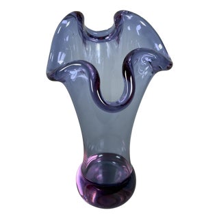 Vintage Murano Glass Vase, 1970s For Sale