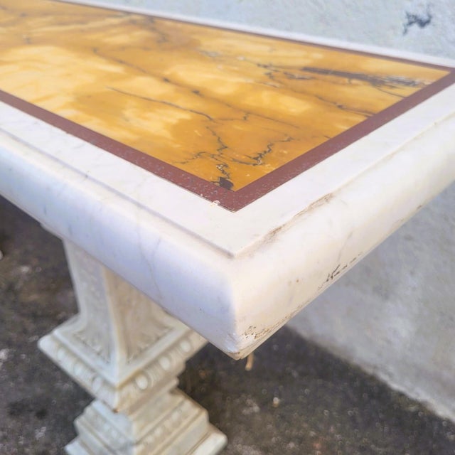 Large Antique Marble Console Table, 1800s For Sale - Image 18 of 18