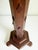 Brown 1940s Hexagonal Wood Table Lamp With Diamond Relief For Sale - Image 8 of 11