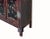 Asian Vintage Chinoiseries Brick Red & Stone Inlay Graphic Credenza Cabinet For Sale - Image 3 of 11