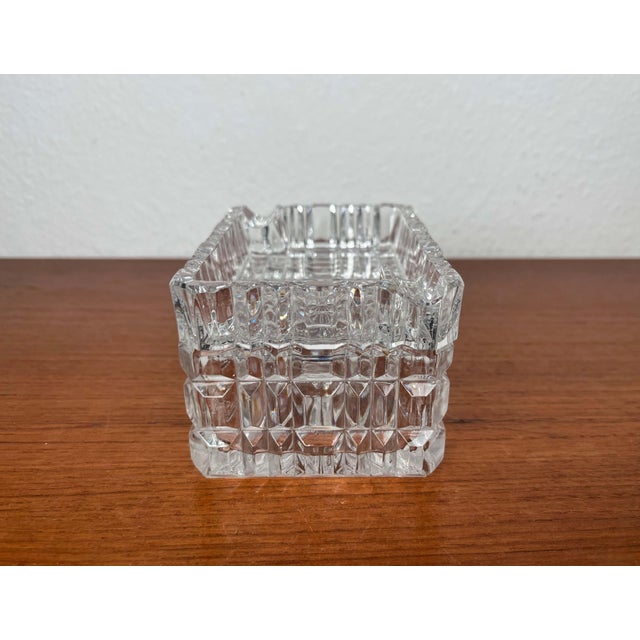 Mid-Century Modern Crystal Glass Stacking Ashtray and Box from Julia, Poland, 1960s, Set of 2 For Sale - Image 16 of 18
