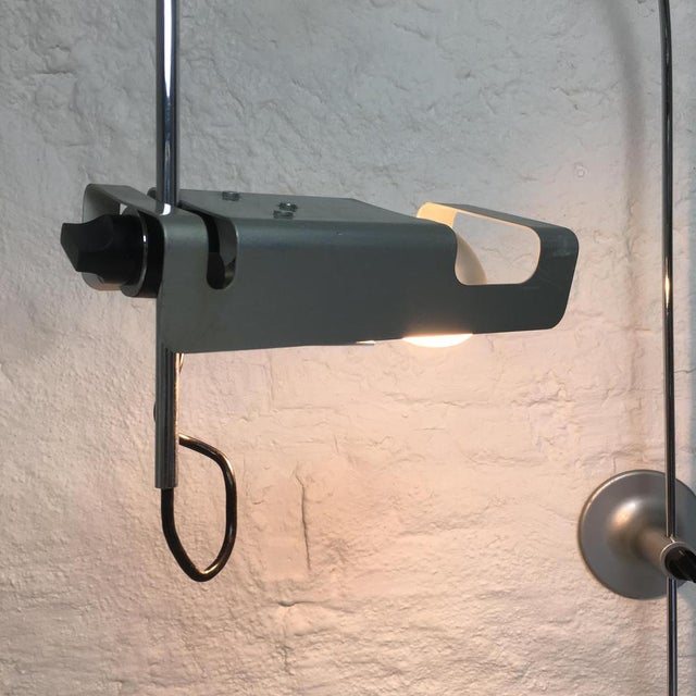 Silver Spider Wall Lamp by Joe Colombo for Oluce, 1967 For Sale - Image 8 of 11