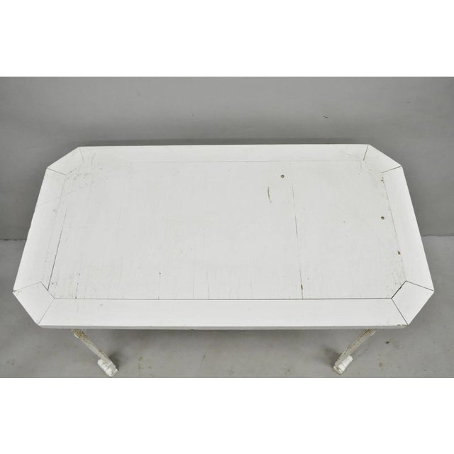 Antique Gothic Renaissance Wrought Iron Stretcher Base Potting Side Table (B) For Sale - Image 11 of 17