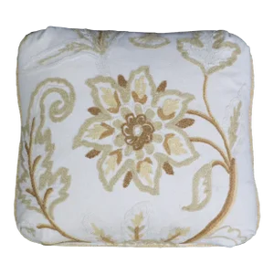 Decorative Crewelwork Pillow