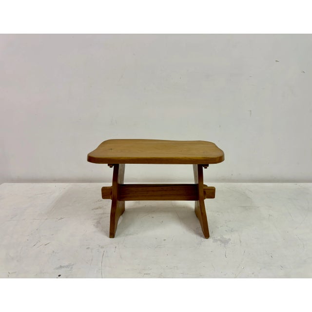 Mid-Century Elm Side Table, 1950s For Sale - Image 9 of 11