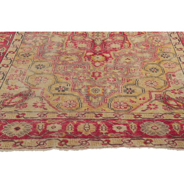 Vintage Turkish Sivas Rug, 04'05 X 06'11 For Sale - Image 4 of 10