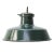 Vintage French Industrial Petrol Green Enamel Factory Pendant from Sammode For Sale - Image 5 of 5