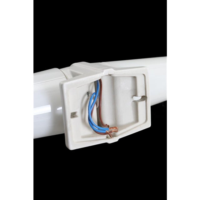 Ceramic White 6060 Wall Lamp by Sigvard Bernadotte for Ifö, 1960s For Sale - Image 7 of 8