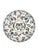Vintage Bat Trang Vietnamese Ceramic Dinner Plates Blue With Blue and Cream Lotus Floral Motifs - Set of 6 For Sale - Image 11 of 12