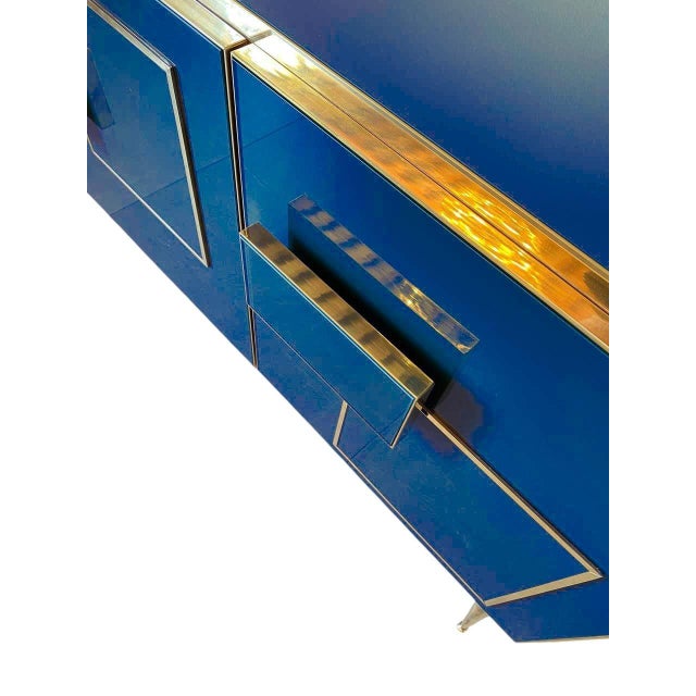Contemporary Sapphire Blue Sideboard from Justfurnituress For Sale - Image 3 of 9