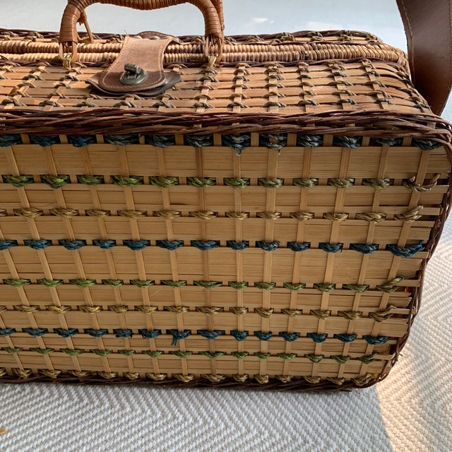 1970s Vintage Picnic Basket Chairish