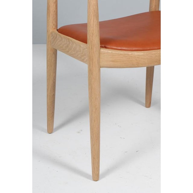 1960s JH503 The Chair in Oak and Leather Hans J. Wegner for PP Møbler, 1960s For Sale - Image 5 of 10