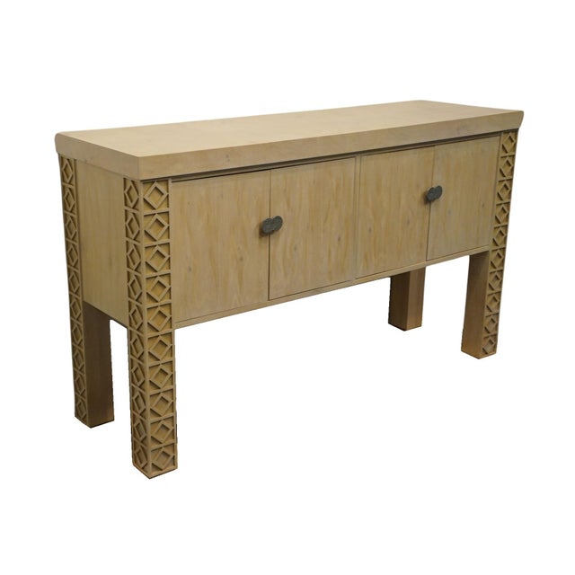 HICKORY WHITE Collage Collection Contemporary Coastal Style Pickled Wood 66" Buffet Sideboard 39.5" High 66.25" Wide 21"...