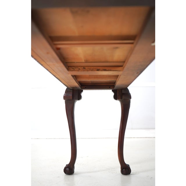 Thomasville Mahogany Ball & Claw Console Table For Sale - Image 17 of 18