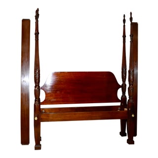 Vintage Councill Queen Size Four Poster Rice Bed For Sale