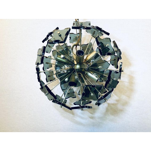 Sputnik Italian Rauch-Murano Glass and Metal from Fontana Arte, 1960s For Sale - Image 10 of 18