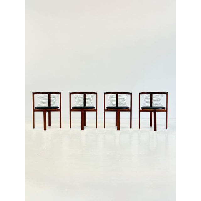 String Chairs by Niels Jørgen Haugesen for Tranekær Furniture, 1970s, Set of 4 For Sale - Image 12 of 18