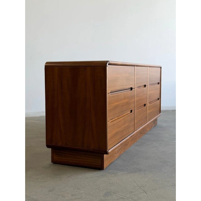 Vintage Teak 6-Drawer Dresser For Sale - Image 9 of 11