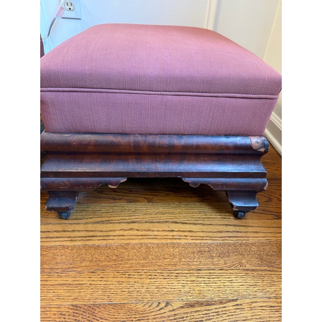 Brown Late 19th Century Empire Period Foot Stools- Set of 2 For Sale - Image 8 of 12