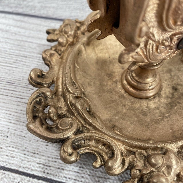 Vintage Frank and De Keyser Bronze Cigar Ashtray With Matchbox Holder For Sale In Cincinnati - Image 6 of 10