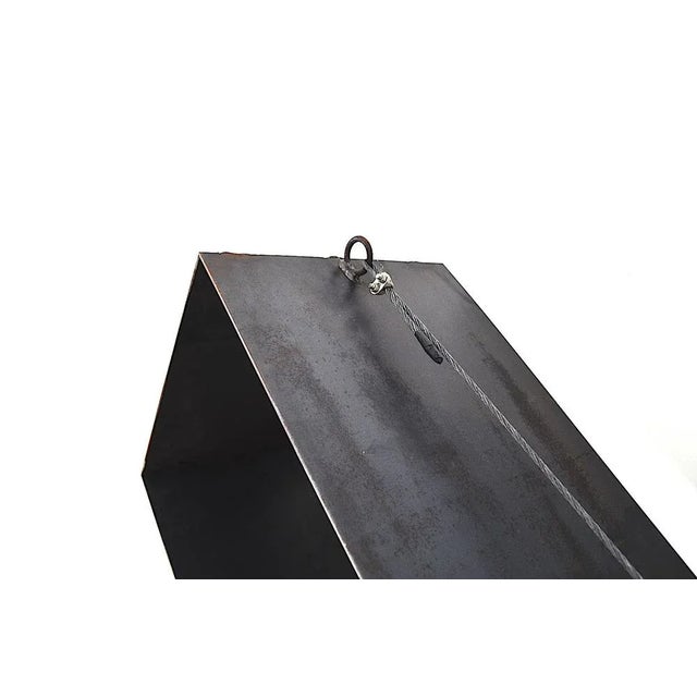 1980s Steel Braced Shelf by Wolfgang Laubersheimer for Pentagon, 1980s For Sale - Image 5 of 11